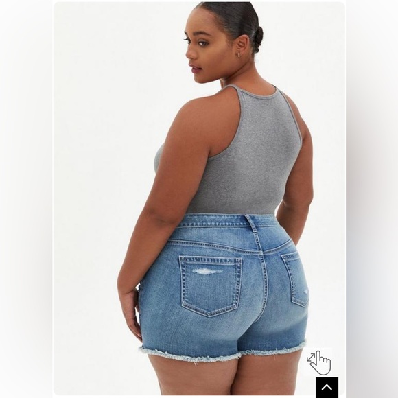 Heather Grey High Neck Foxy Tank - Picture 3 of 4